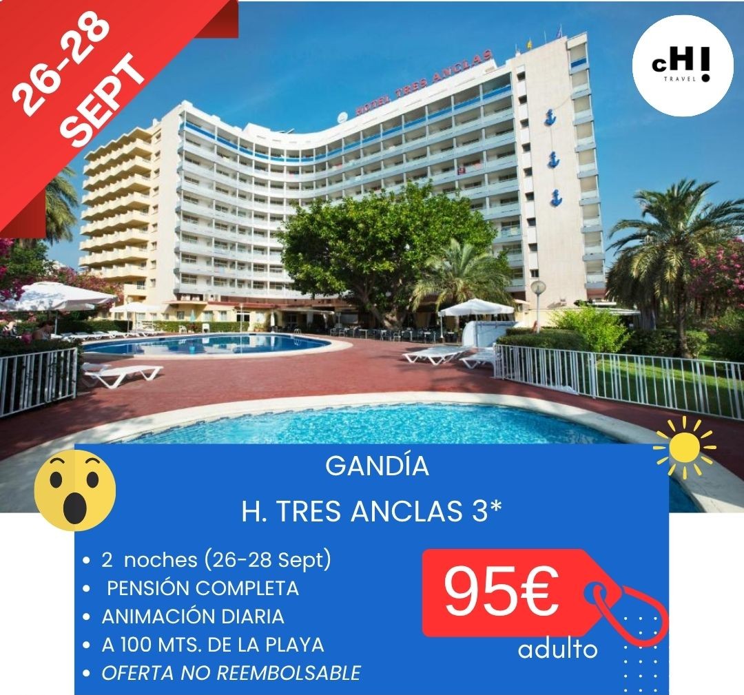 SUPER OFERTA FINDE SEPTIEMBRE GANDIA