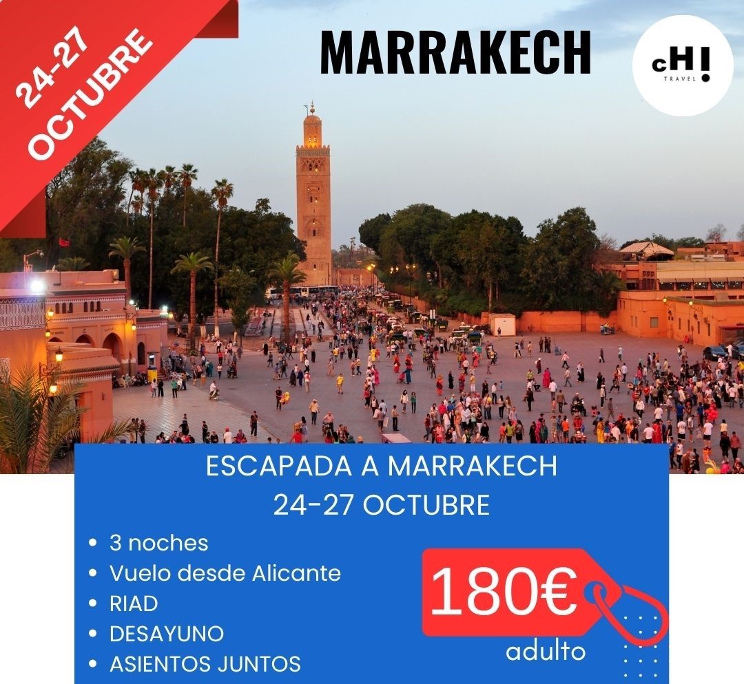 OFERTA MARRAKECH OCTUBRE desde Alicante