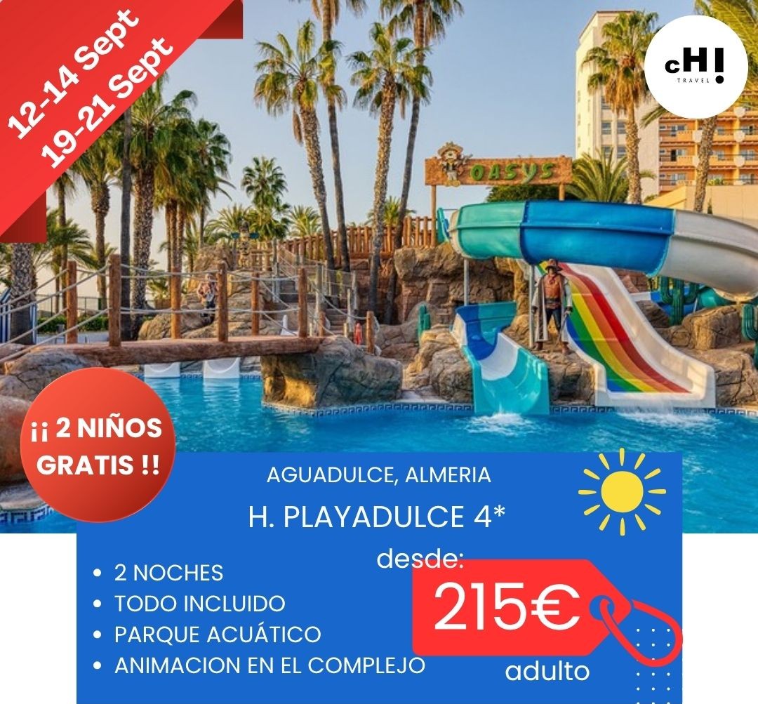 OFERTA FINDES DE SEPTIEMBRE PLAYADULCE