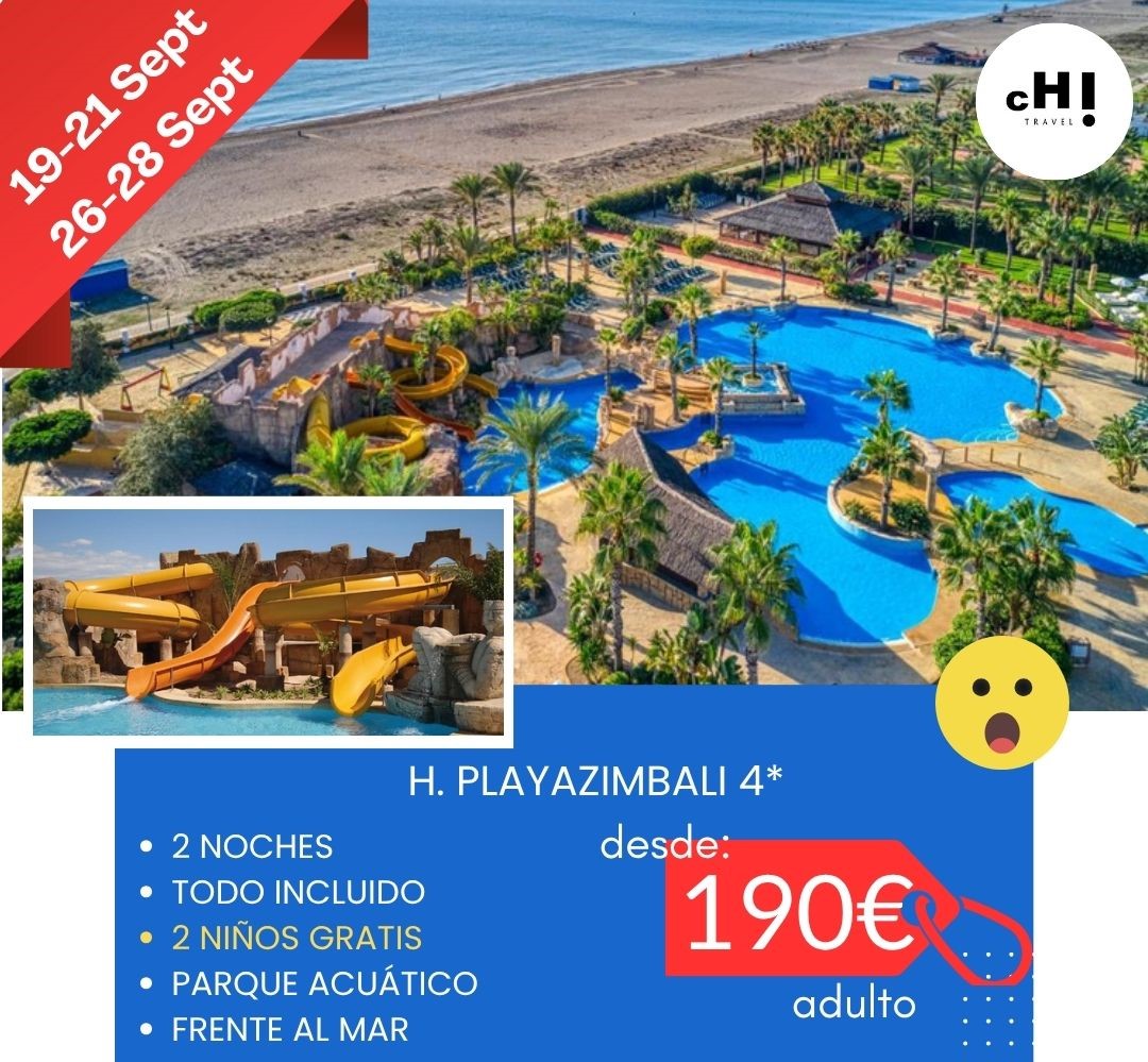 OFERTA FINDES SEPTIEMBRE ZIMBALI TODO INCLUIDO