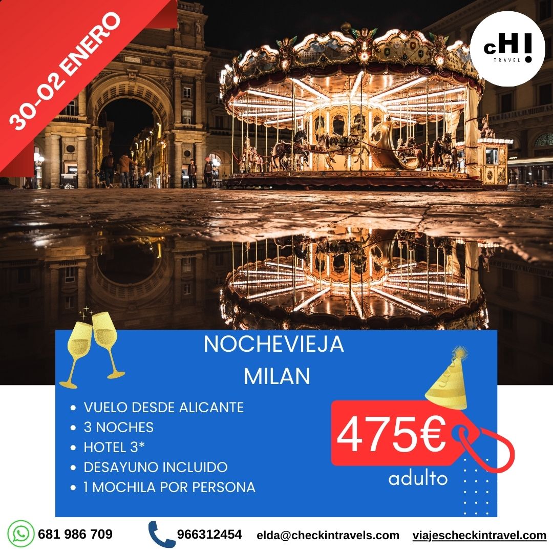 OFERTA NOCHEVIEJA MILAN