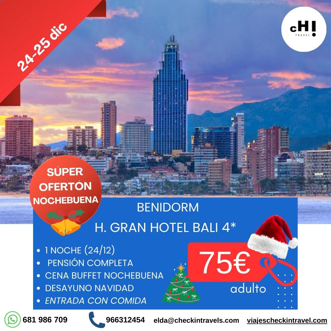 OFERTON NOCHEBUENA BALI BENIDORM