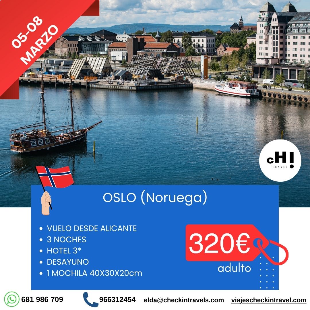 OFERTA OSLO MARZO desde Alicante