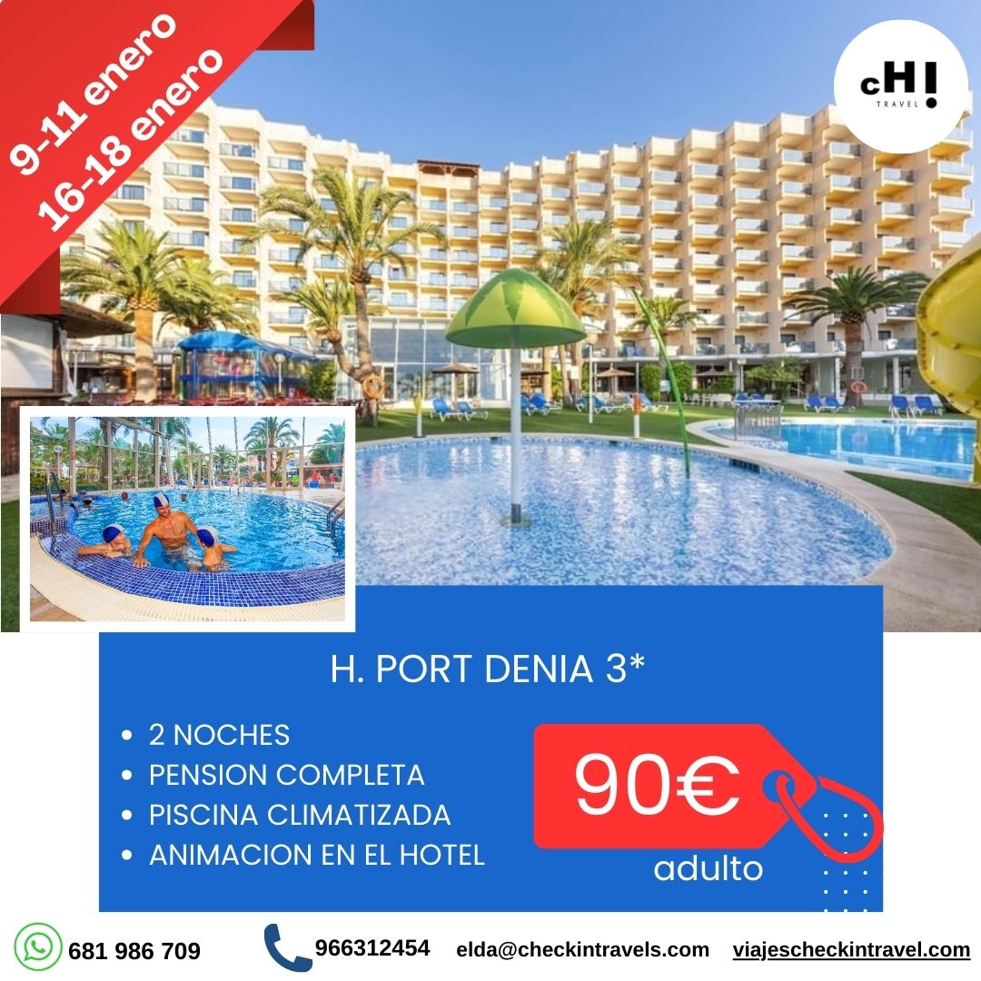 OFERTA FINES DE SEMANA ENERO DENIA