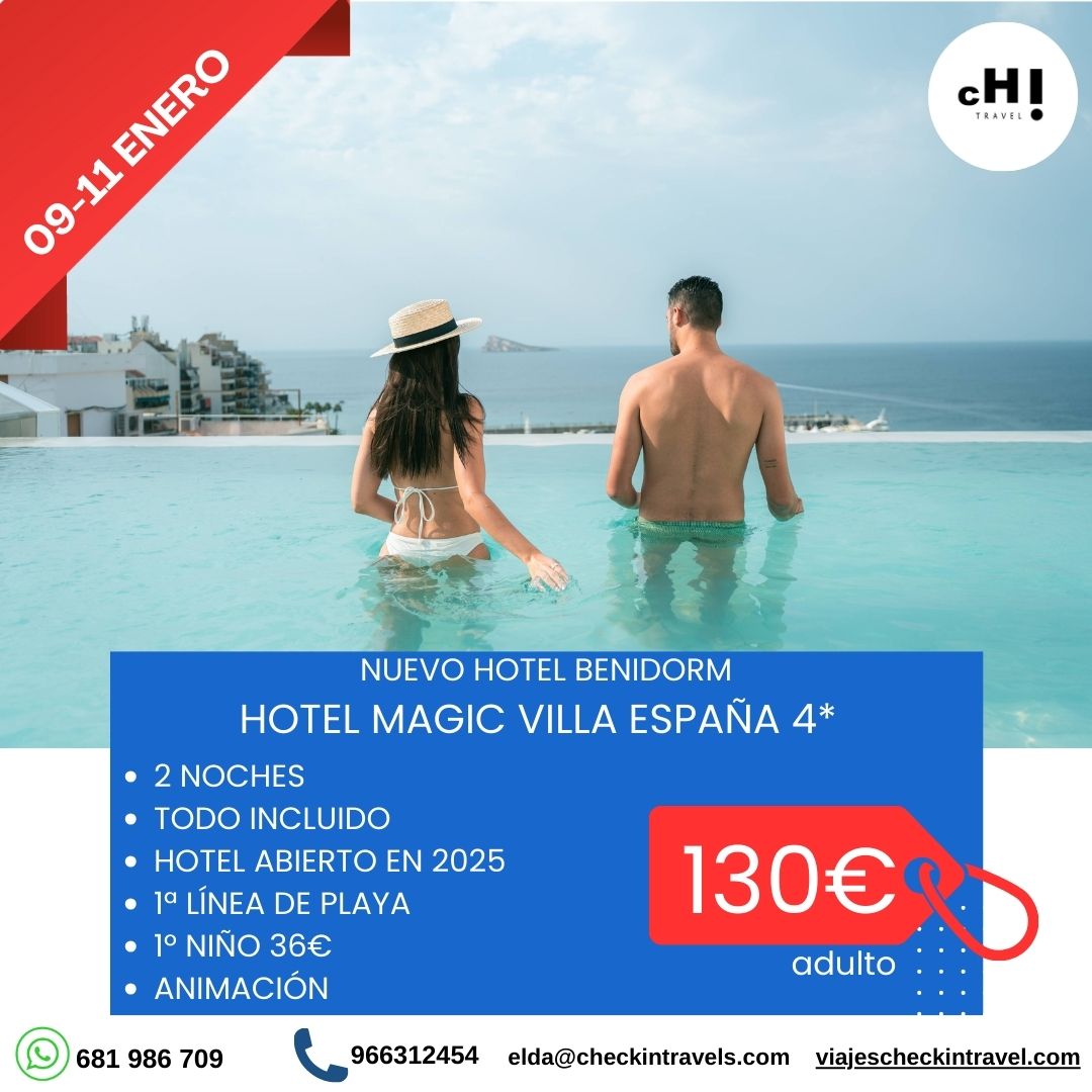 NUEVO HOTEL VILLA ESPAÑA EN BENIDORM