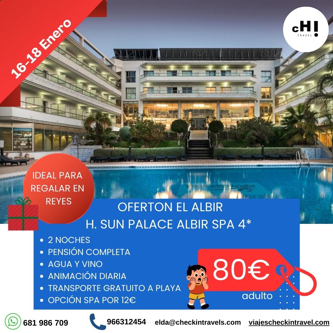 OFERTA FINDE ENERO EL ALBIR