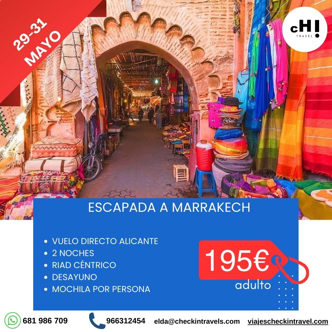 OFERTA MARRAKECH MAYO desde Alicante
