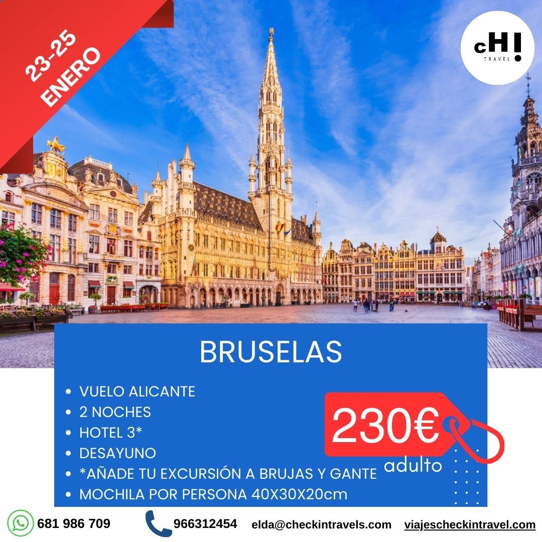 OFERTA BRUSELAS ENERO desde Alicante