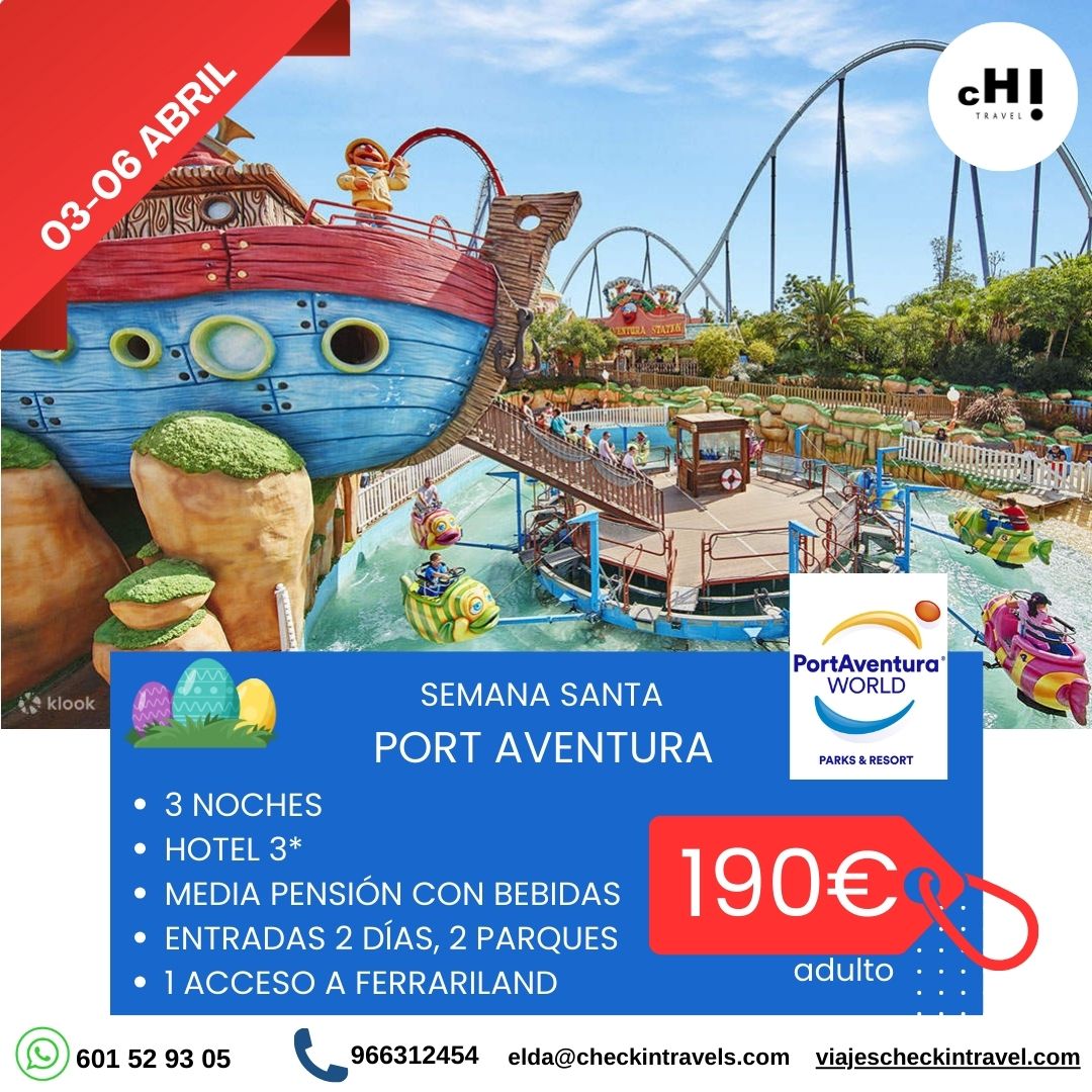 OFERTA PORTAVENTURA SEMANA SANTA