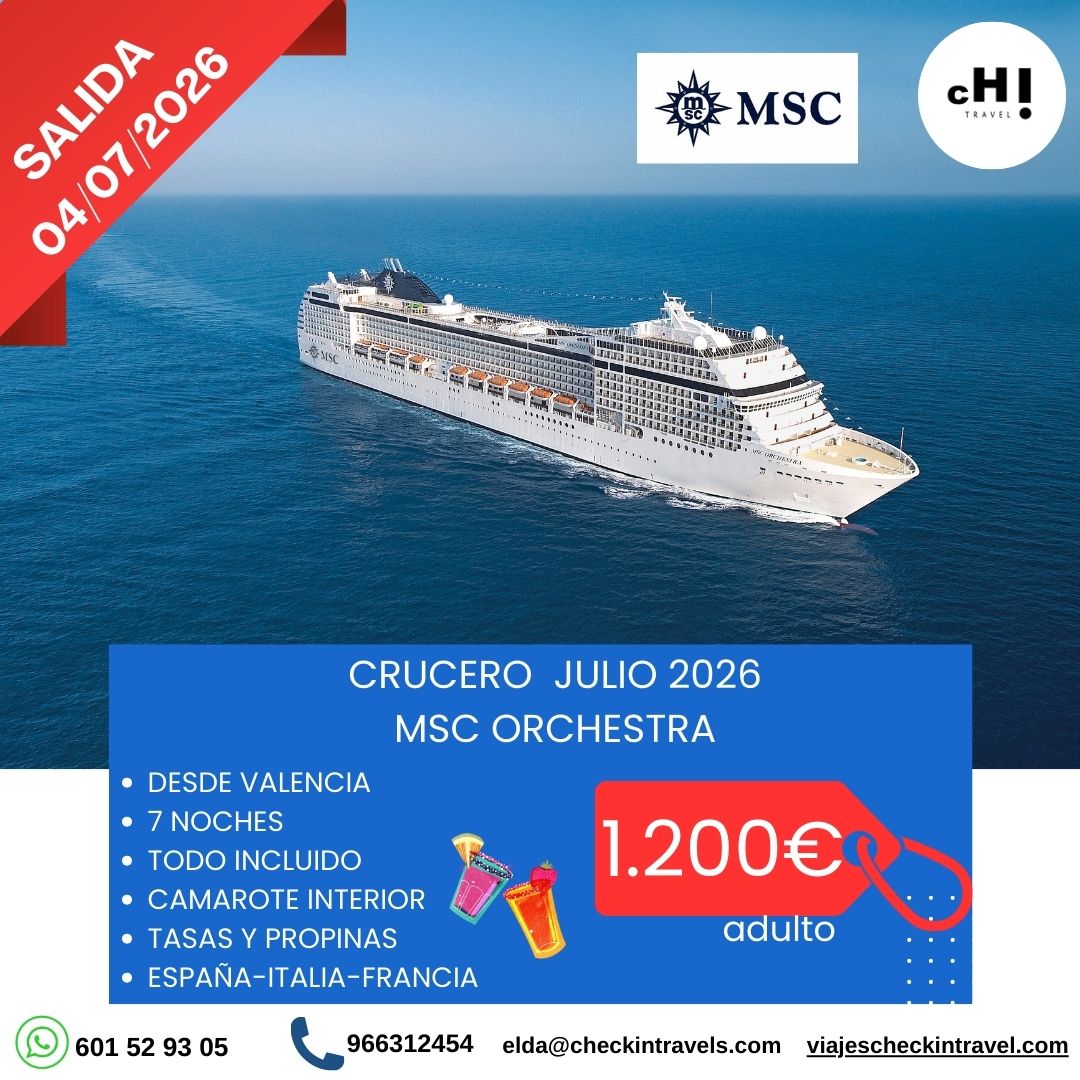 CRUCERO JULIO 2026