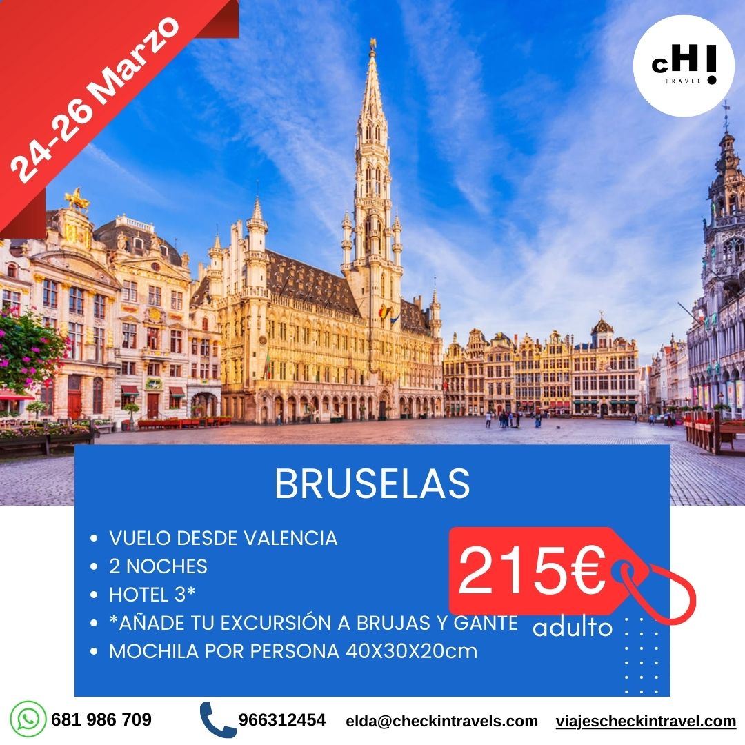 OFERTA BRUSELAS MARZO desde Valencia