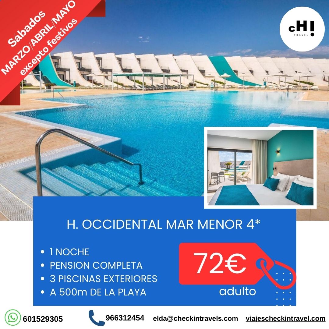 OFERTON SABADOS EN OCCIDENTAL MAR MENOR