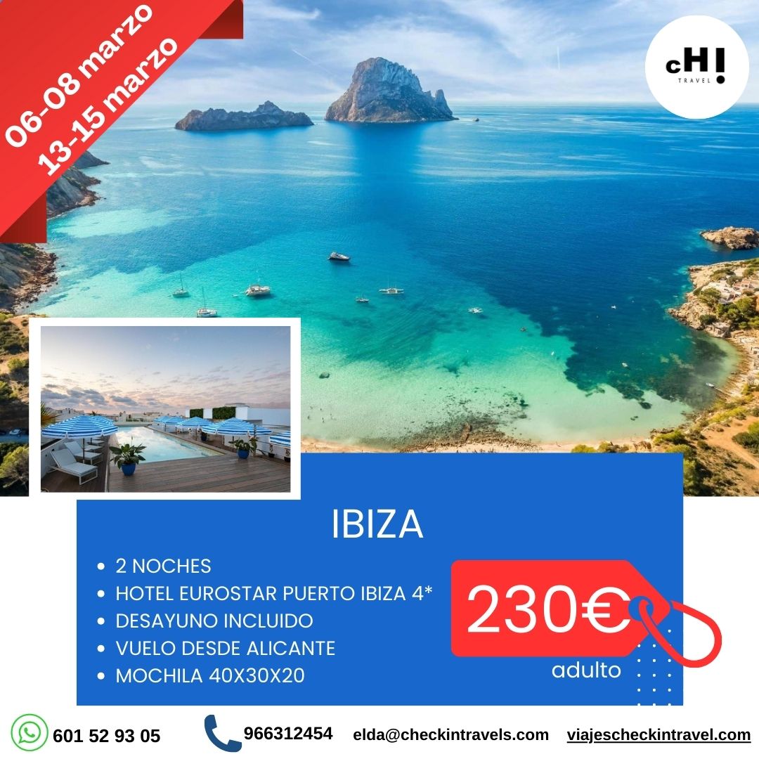 OFERTA IBIZA FINDES MARZO
