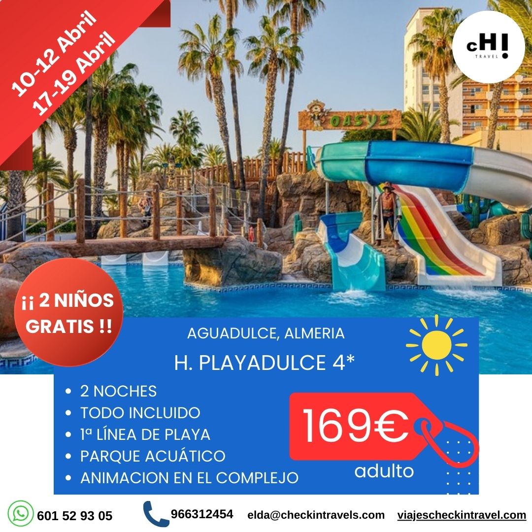 OFERTON 2 NIÑOS GRATIS Y TODO INCLUIDO ABRIL