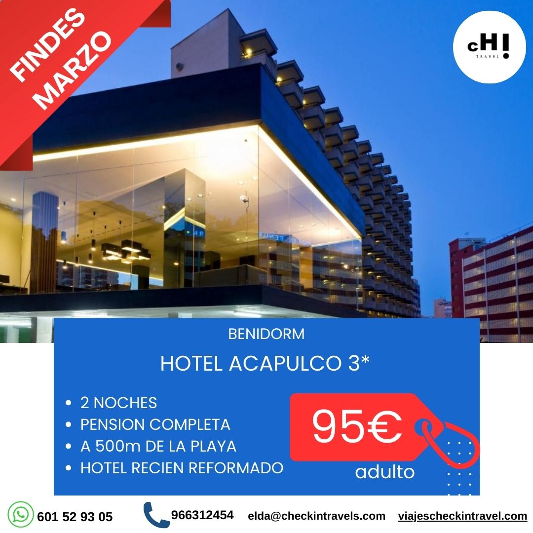 OFERTA FINDES MARZO BENIDORM