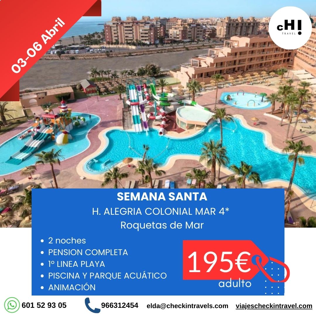 OFERTA ROQUETAS DE MAR SEMANA SANTA