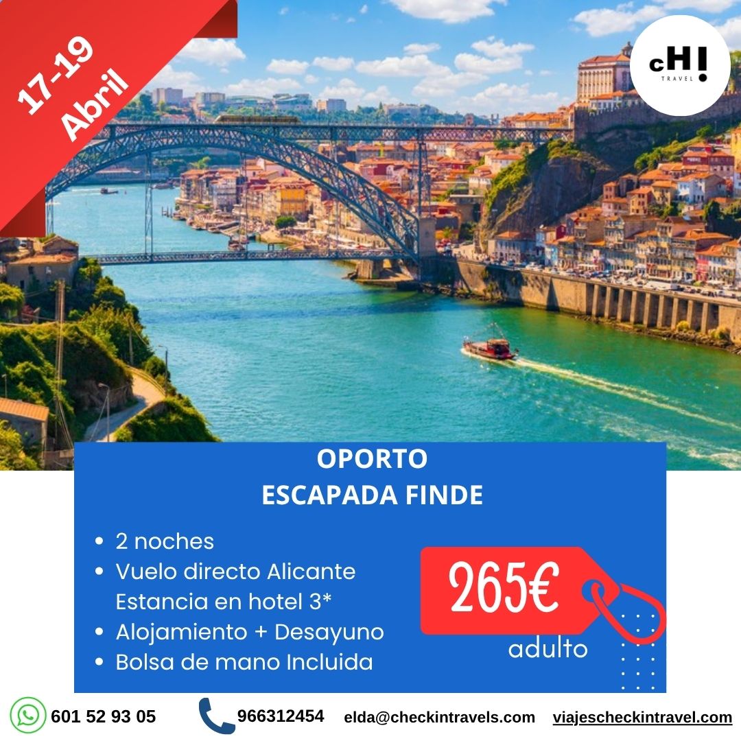 OFERTA OPORTO (PORTUGAL) desde Alicante