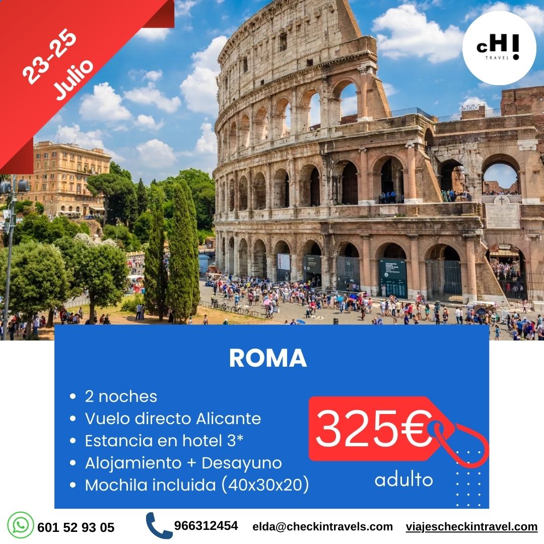 VERANO EN ROMA desde Alicante