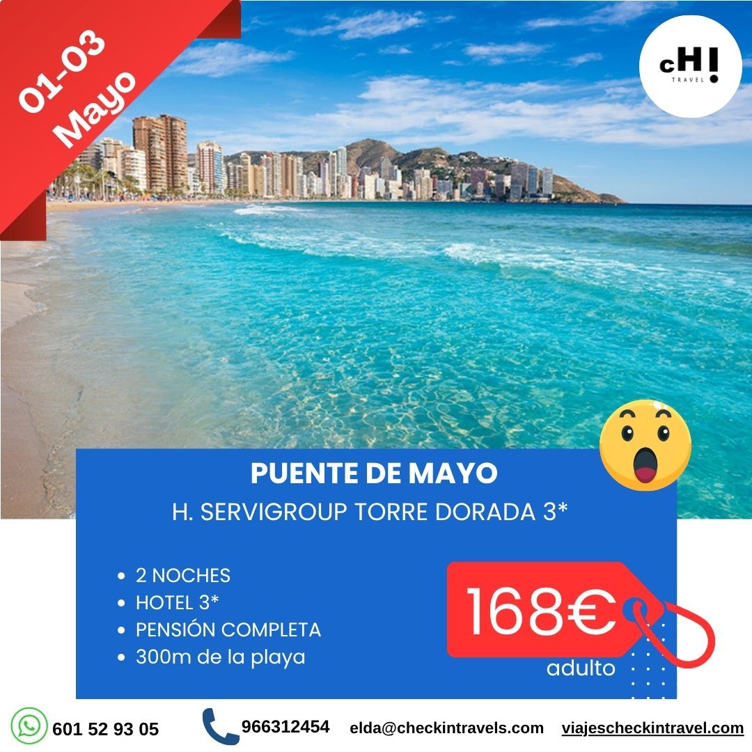 PUENTE DE MAYO EN BENIDORM