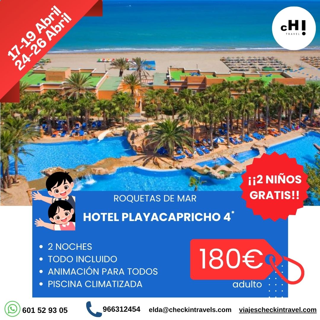 OFERTON 2 NIÑOS GRATIS EN TODO INCLUIDO