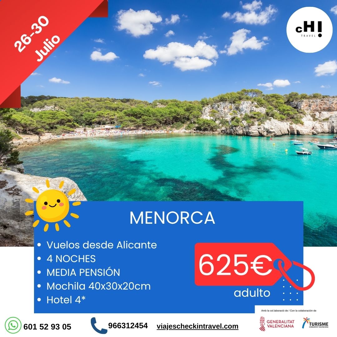 OFERTA JULIO MENORCA