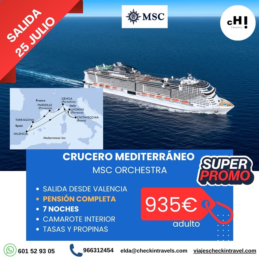 SUPER PROMO CRUCERO EN JULIO