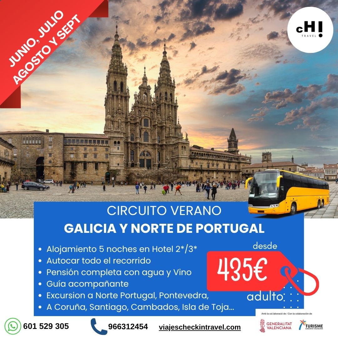 CIRCUITO GALICIA Y NORTE DE PORTUGAL EN BUS