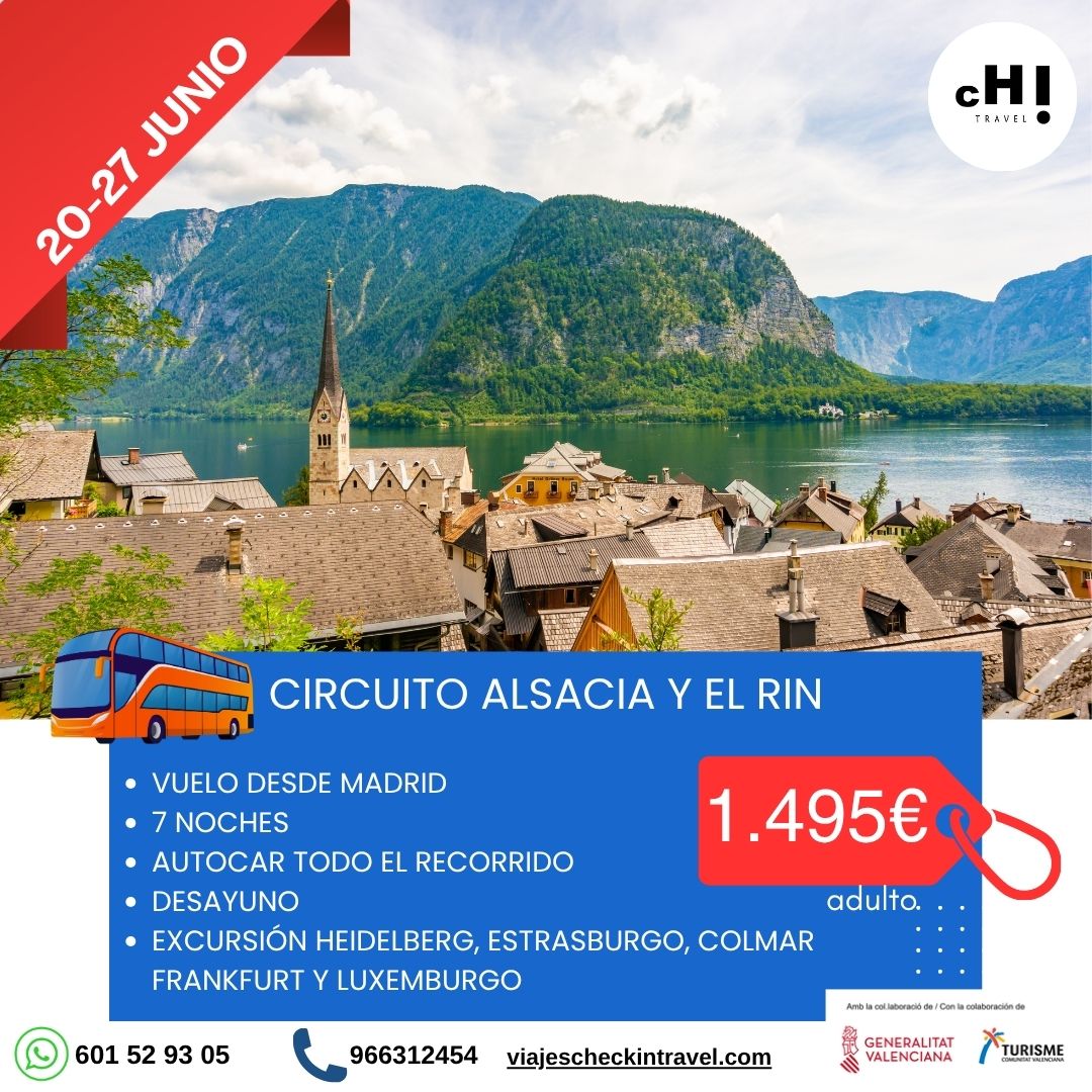 CIRCUITO ALSACIA Y EL RIN EN BUS - JUNIO 2026