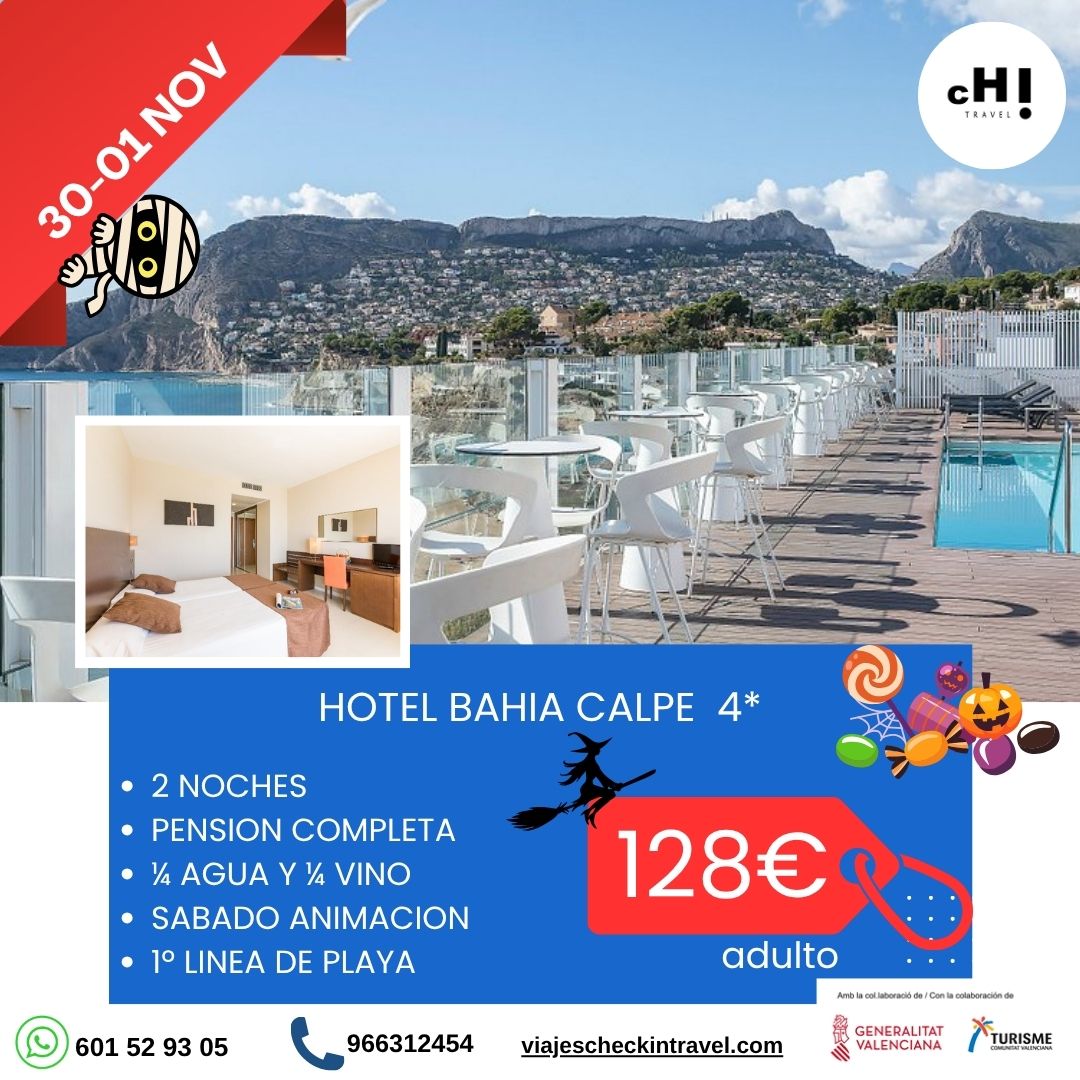 OFERTA CALPE FIN DE SEMANA HALLOWEEN
