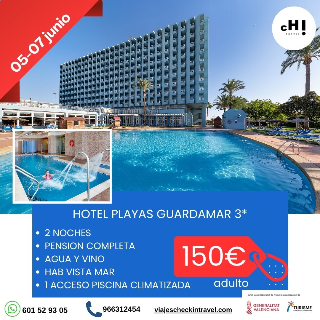 ESCAPADA EURORELAX JUNIO PLAYAS GUARDAMAR