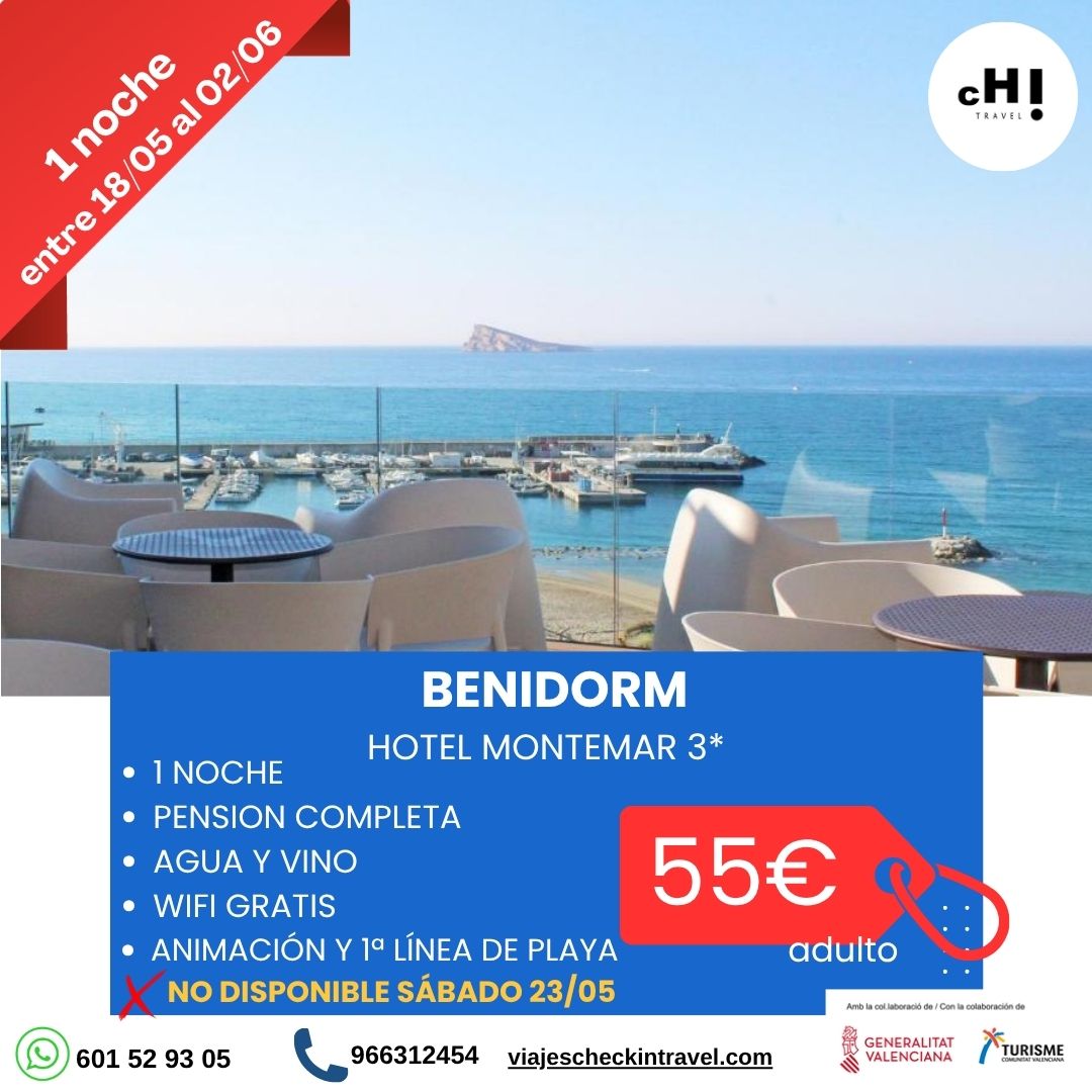 OFERTON 1 NOCHE BENIDORM