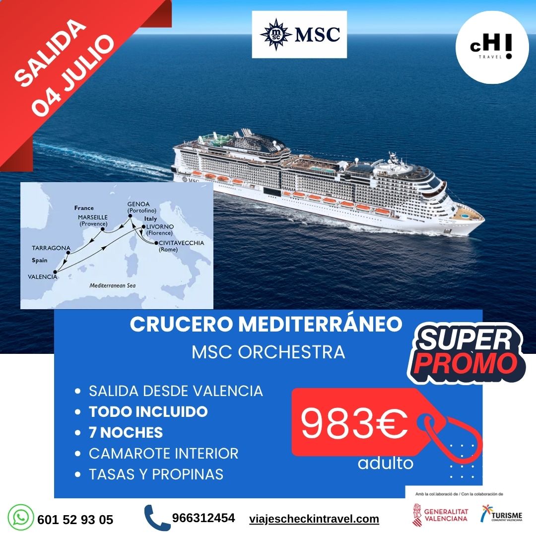 SUPER OFERTÓN CRUCERO EN JULIO