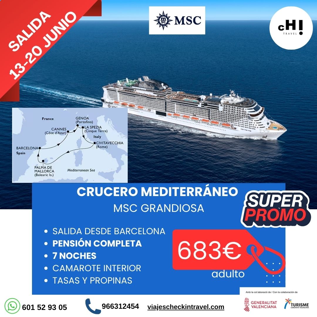 SUPER OFERTON CRUCERO EN JUNIO
