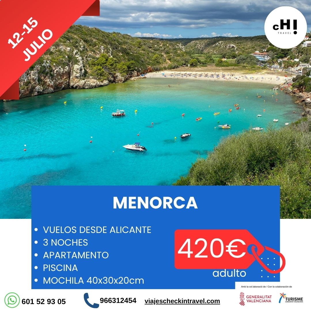 OFERTA JULIO MENORCA